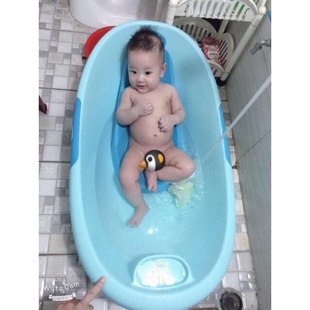 Chậu tắm cho bé elip 2in1