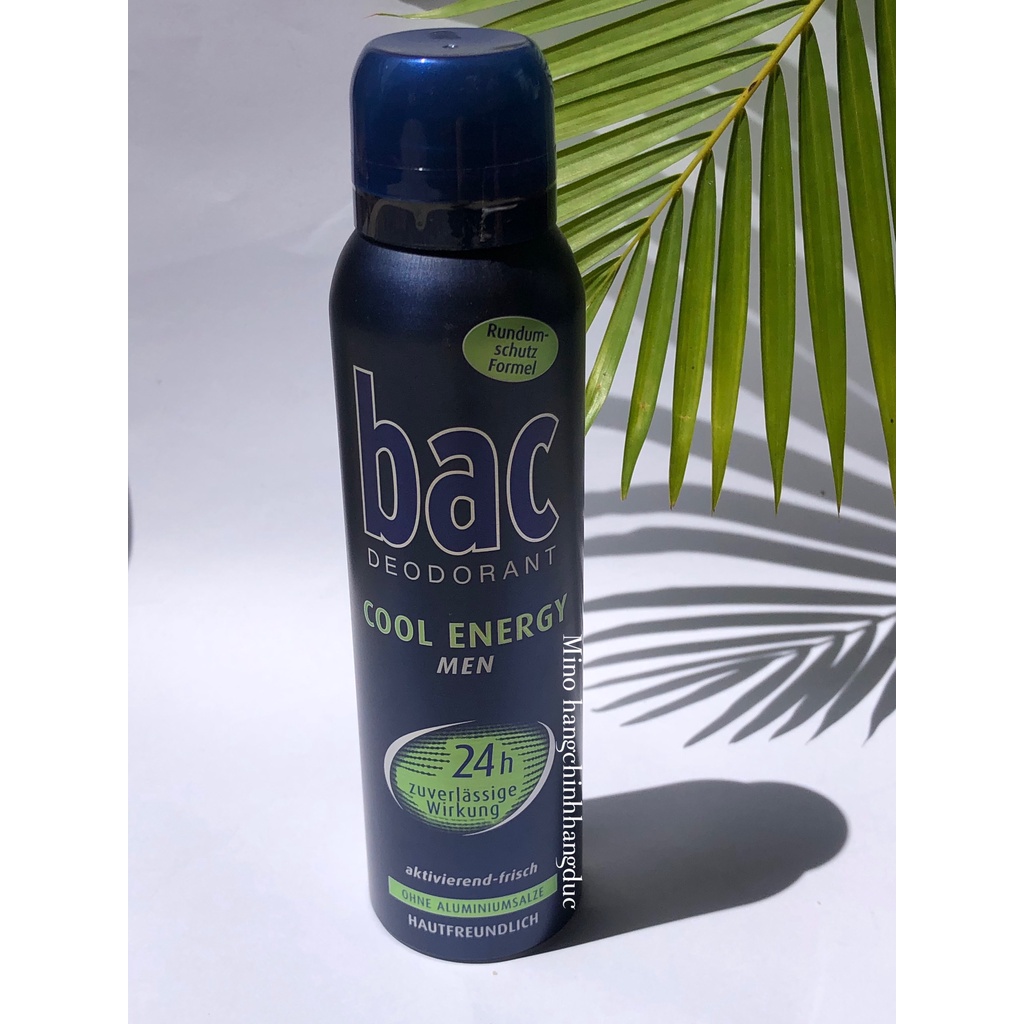 XỊT KHỬ MÙI BAC COOL ENERGY 24h dành cho nam – HÀNG ĐỨC