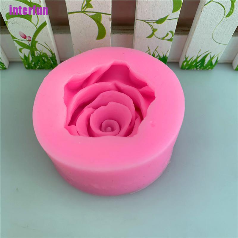 Khuôn Silicone Hình Hoa Hồng 3d 11