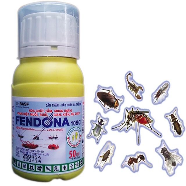 Tặng Bình Xịt Combo 5 gói FENDONA 10SC 5ml diệt tất cả các loại côn trùng