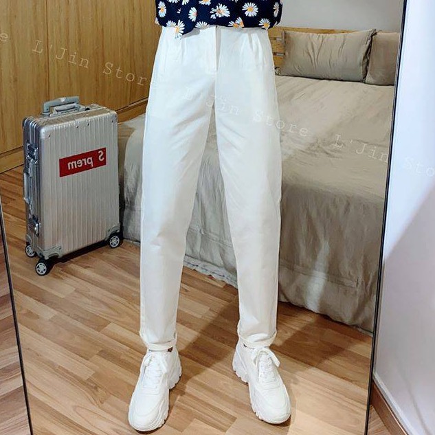 QUẦN TÂY ÔM BA MÀU KEM ĐEN TRẮNG - LJINSTORE | BigBuy360 - bigbuy360.vn