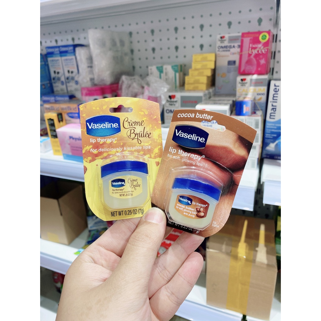 Vaseline- Sáp dưỡng môi có hương thơm dễ chịu hũ 7g