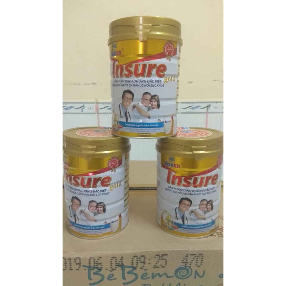 Sữa Asuen Insure Gold 900g dinh dưỡng dành cho người cao tuổi, người ốm bệnh, người cần phục hồi sau phẫu thuật