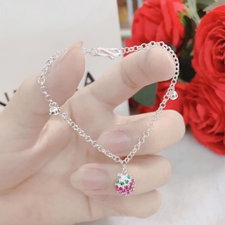 Lắc tay dâu tây chuẩn bạc ta siêu xinh cho bé