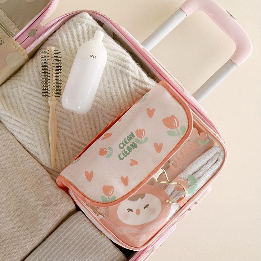 SOMEDAYZL Túi Đựng Đồ Trang Điểm Chống Thấm Nước Sức Chứa Lớn Họa Tiết Hoạt Hình