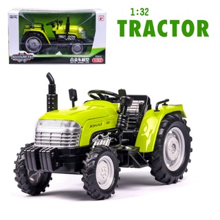 Xe máy kéo nông trại đồ chơi trẻ em mô hình xe bằng hợp kim tỉ lệ 1:32 xe có âm thanh và đèn