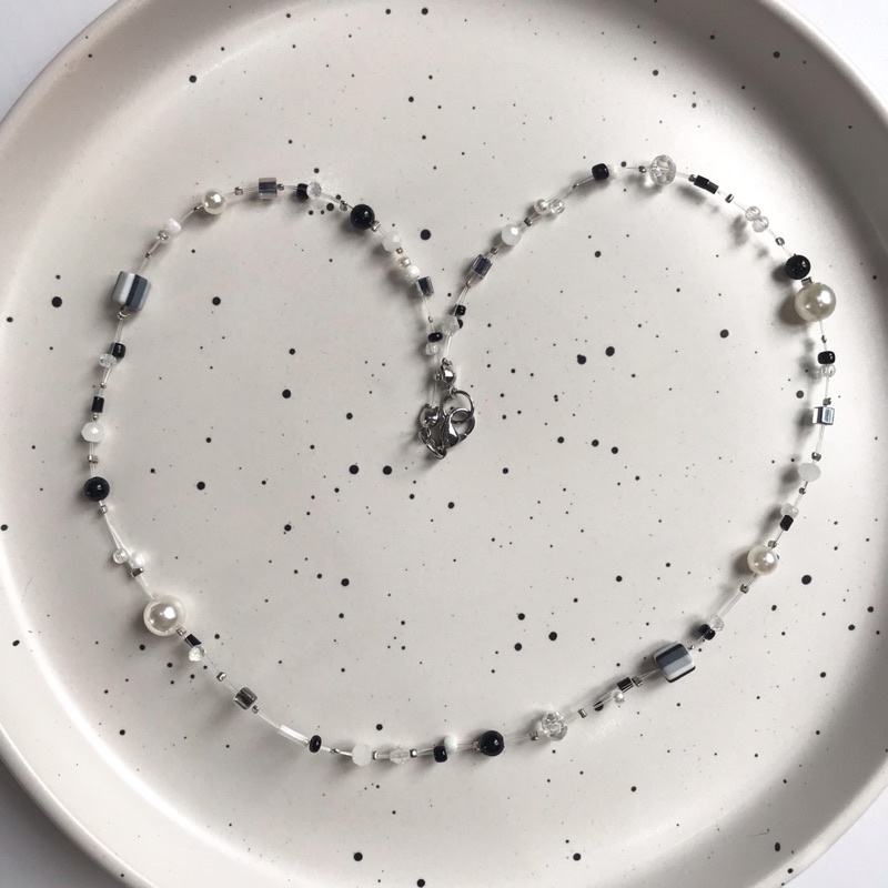 Dây Chuyền Pha Lê Black White The Original