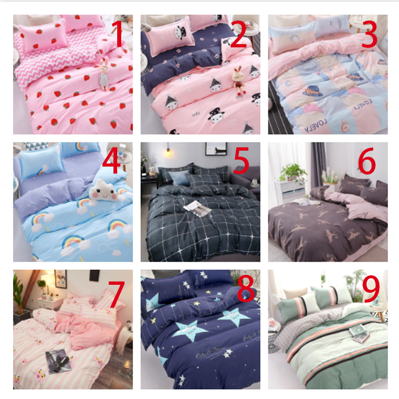 Bộ Chăn Ga Và Vỏ Gối 4 Trong 1 Chất Lượng Cao 2 Trong 1