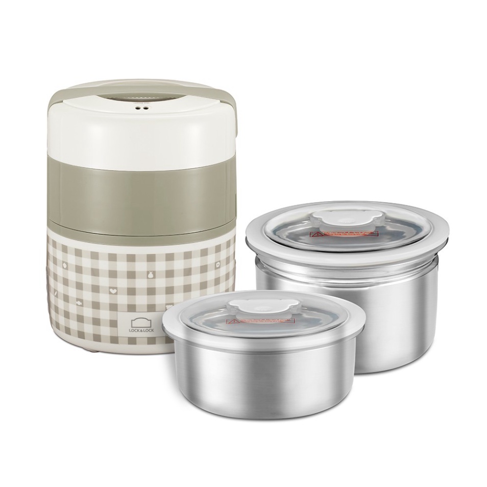 Hộp cơm điện Lock&Lock màu xám 2L EJR216