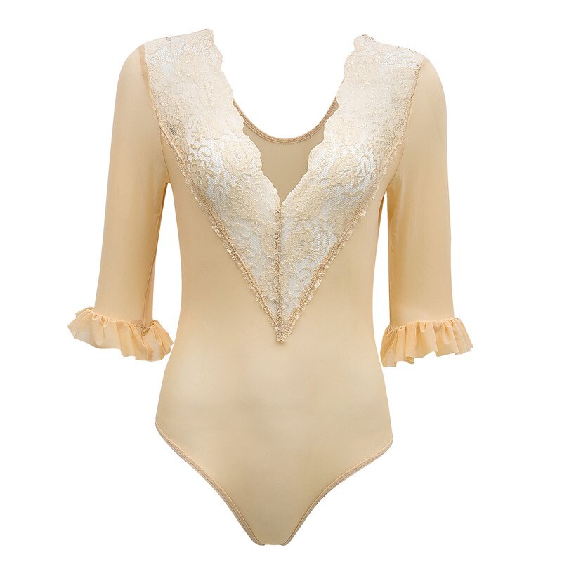 Áo ngủ liền thân ren thun ôm body gợi cảm TK1334