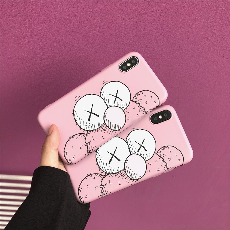 Ốp iphone dẻo Pink Kaws cho 11/11pro/11promax/6/7/8/plus/splus/x/xs/xr/xsmax/12 pro max/13 pro max-a235
