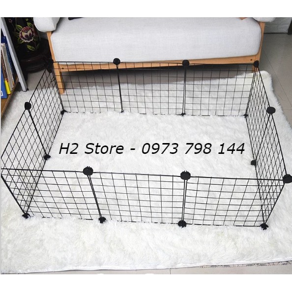 LƯỚI QUÂY CHUỒNG CÚN, MÈO, THỎ BẰNG SẮT THÉP ĐA NĂNG Size 35x35 và 35x45 (tùy ý thiết kế)