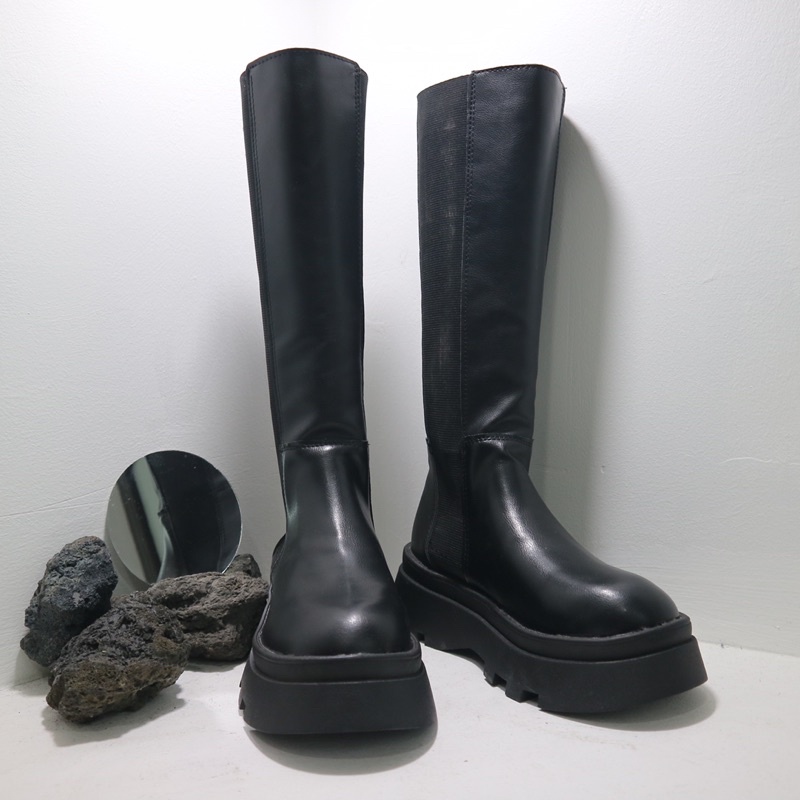 Boots cao cổ đế 5cm ôm chân cá tính cho nữ