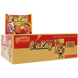 Thùng 24 gói mì Siukay cấp độ 7
