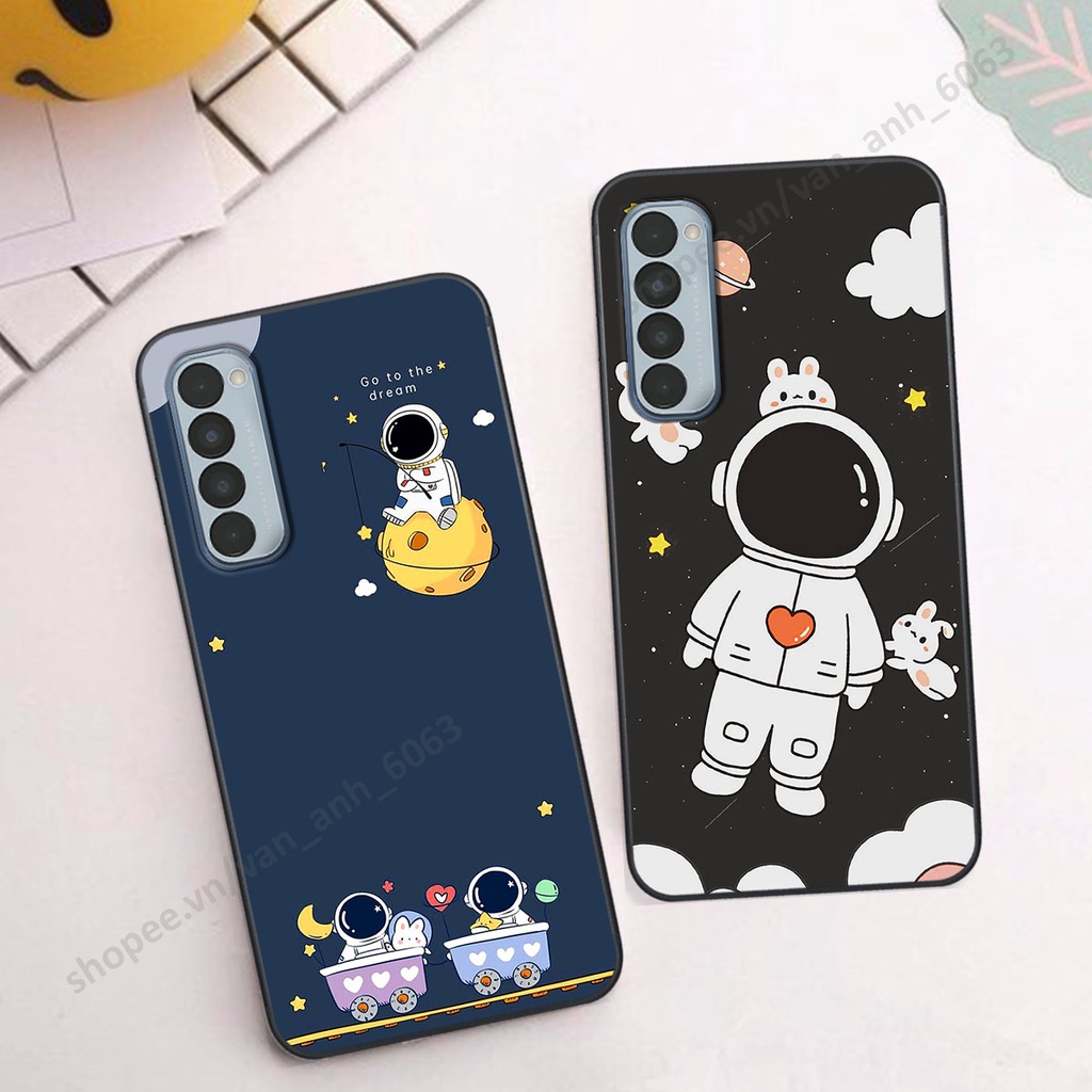 Ốp Oppo Reno4 /  Reno4 Pro / Reno 4 hình bầu trời, phi hành gia đẹp, ốp lưng điện thoại oppo viền dẻo cao cấp