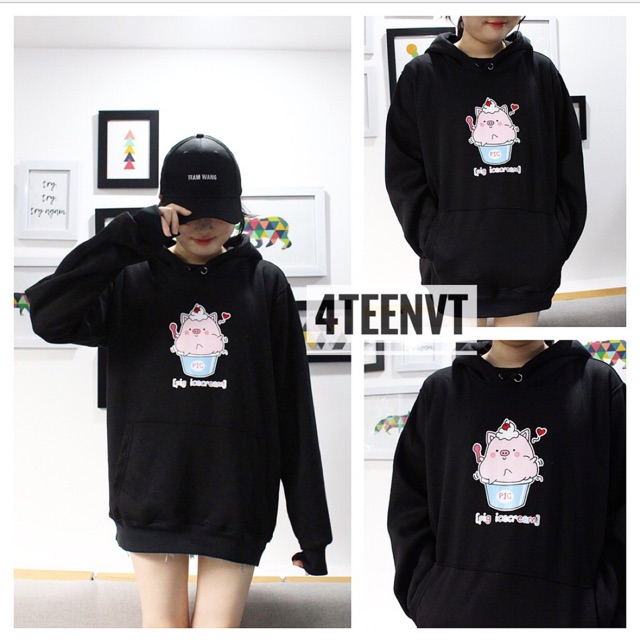 [HOODIE] PIG ICECREAM