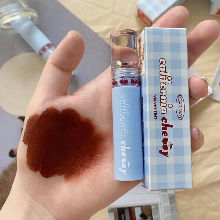 Son Kem Lì, Lên Màu Chuẩn Dearmay California Cherry Velvet Tint CT5 CT6 Bebeauskinshop