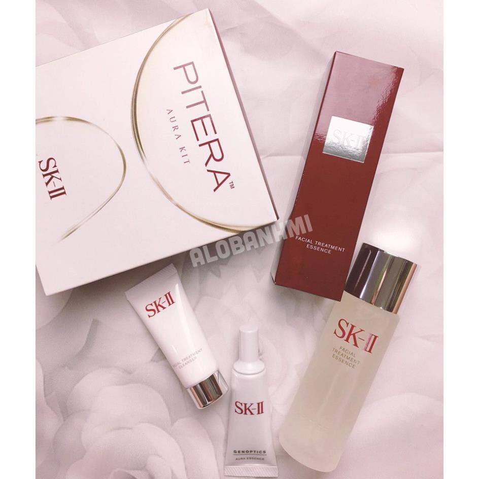 Bộ 3 Món Dưỡng Trắng Da SK-II Mini Set PITERA AURA KIT