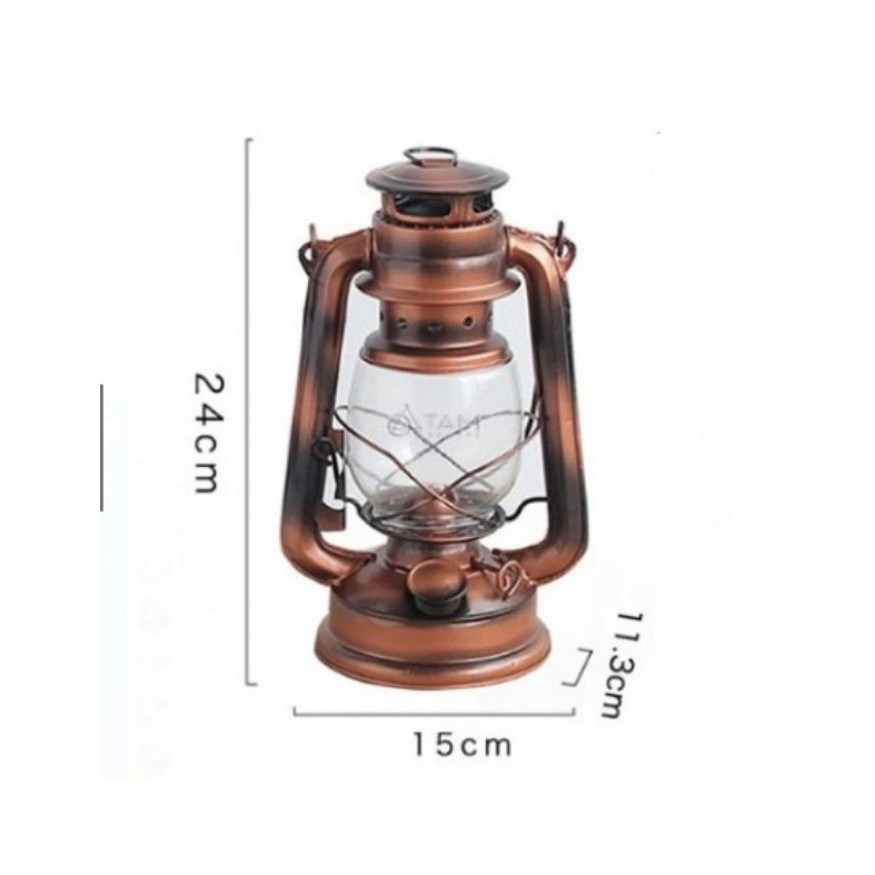 TẶNG 2 KHẨU TRANG -Đèn bão đèn dầu chống bão 24.5cm
