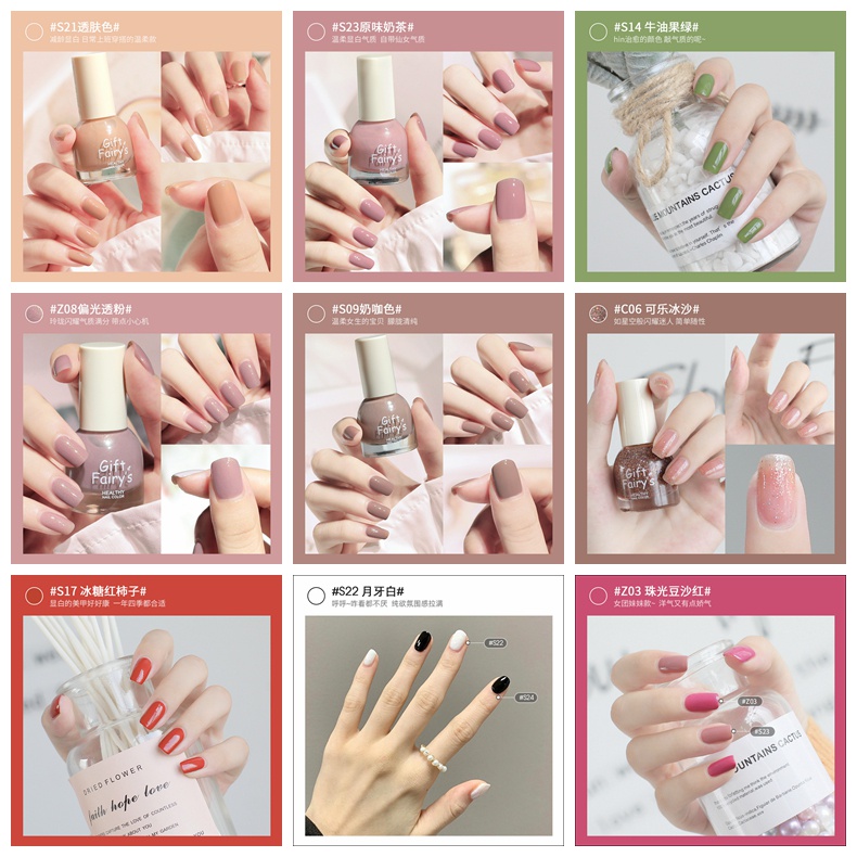 ✨✨Sơn móng tay lâu trôi thời trang cho nữ 43 màu tùy chọn
