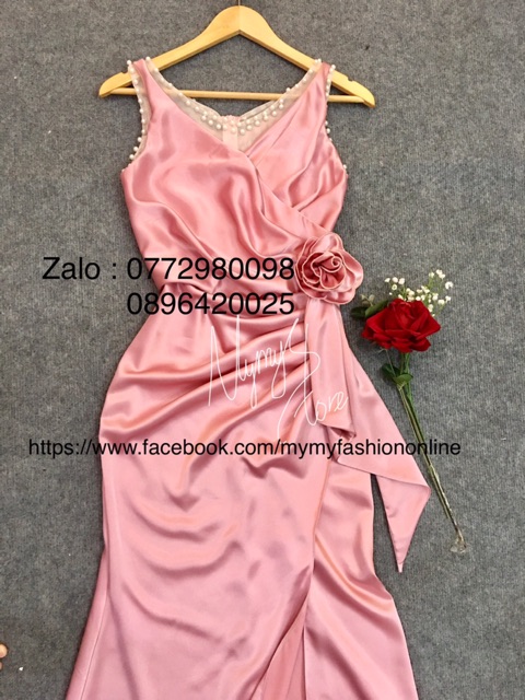 [Mã FATHANG5 giảm 10K đơn 50K] KÈM ẢNH/VIDEO THẬT - Đầm Maxi body dạ hội xẻ đùi kết hoa eo SANG CHẢNH - MS20Y | BigBuy360 - bigbuy360.vn