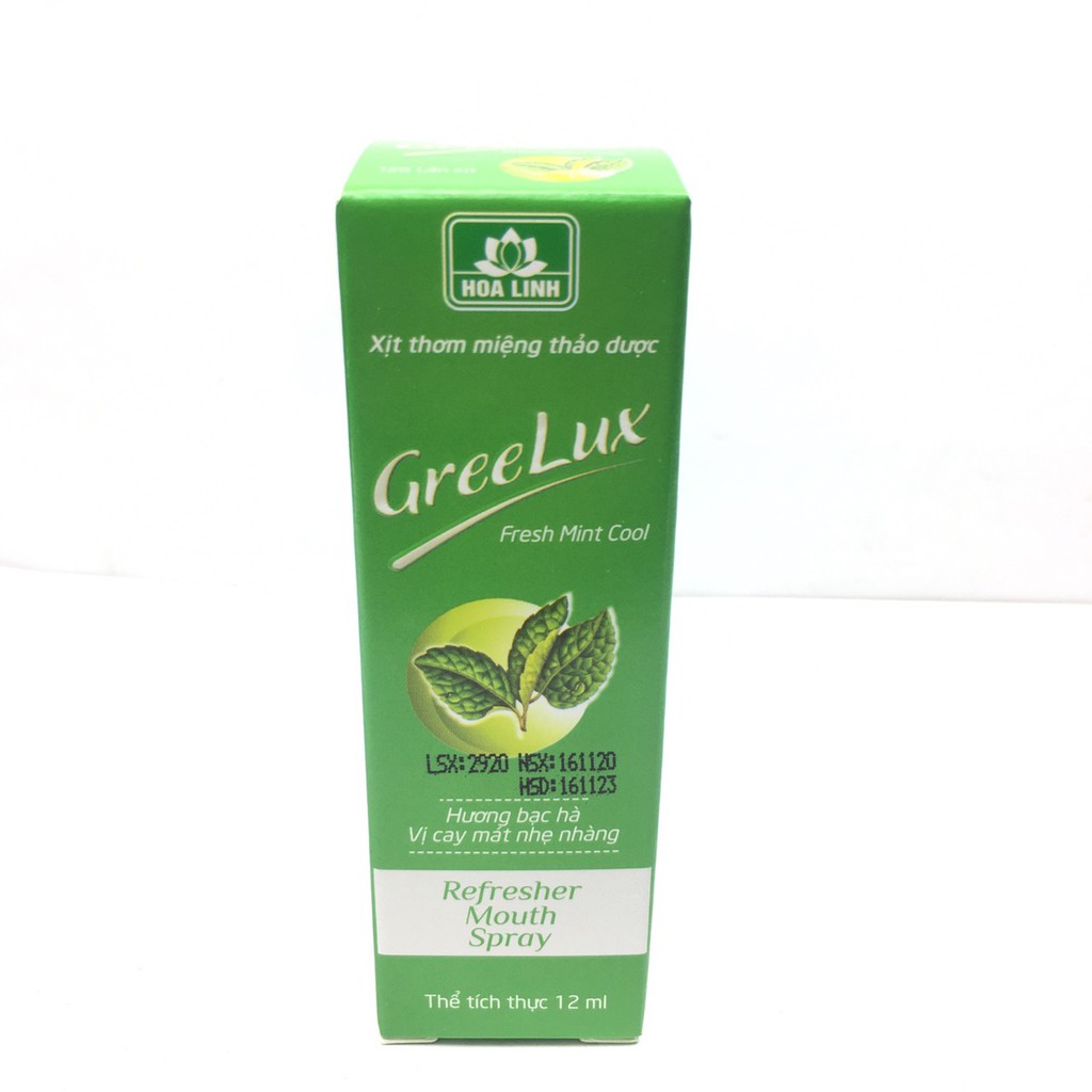 Greelux Xịt thơm miệng thảo dược