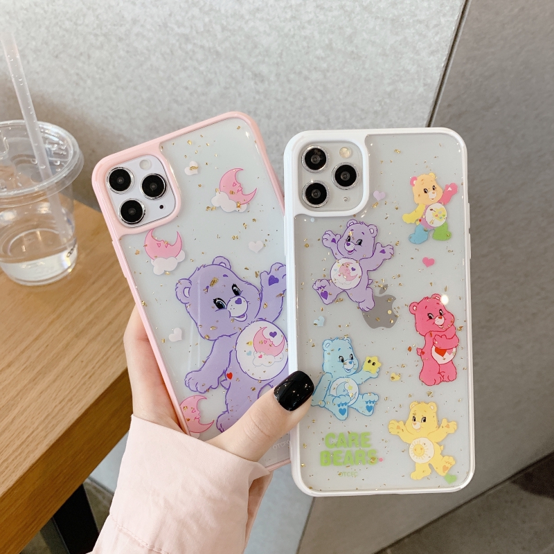 Ốp iphone - Ốp lưng viền Gấu Care Bears kim tuyến 6/6plus/6splus/7/8/7plus/8plus/x/xs/xsmax/11/11promax- Awifi Case | BigBuy360 - bigbuy360.vn