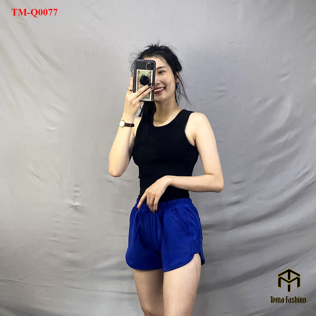Quần đùi nữ MIA 1992 cao cấp - Quần short nữ trơn chất Umi da cá cao cấp thể thao basic năng động, thoải mái