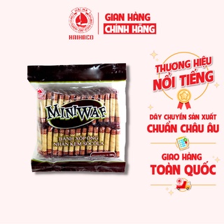 Bánh xốp ống nhân socola miniwaf hải hà - túi 300g