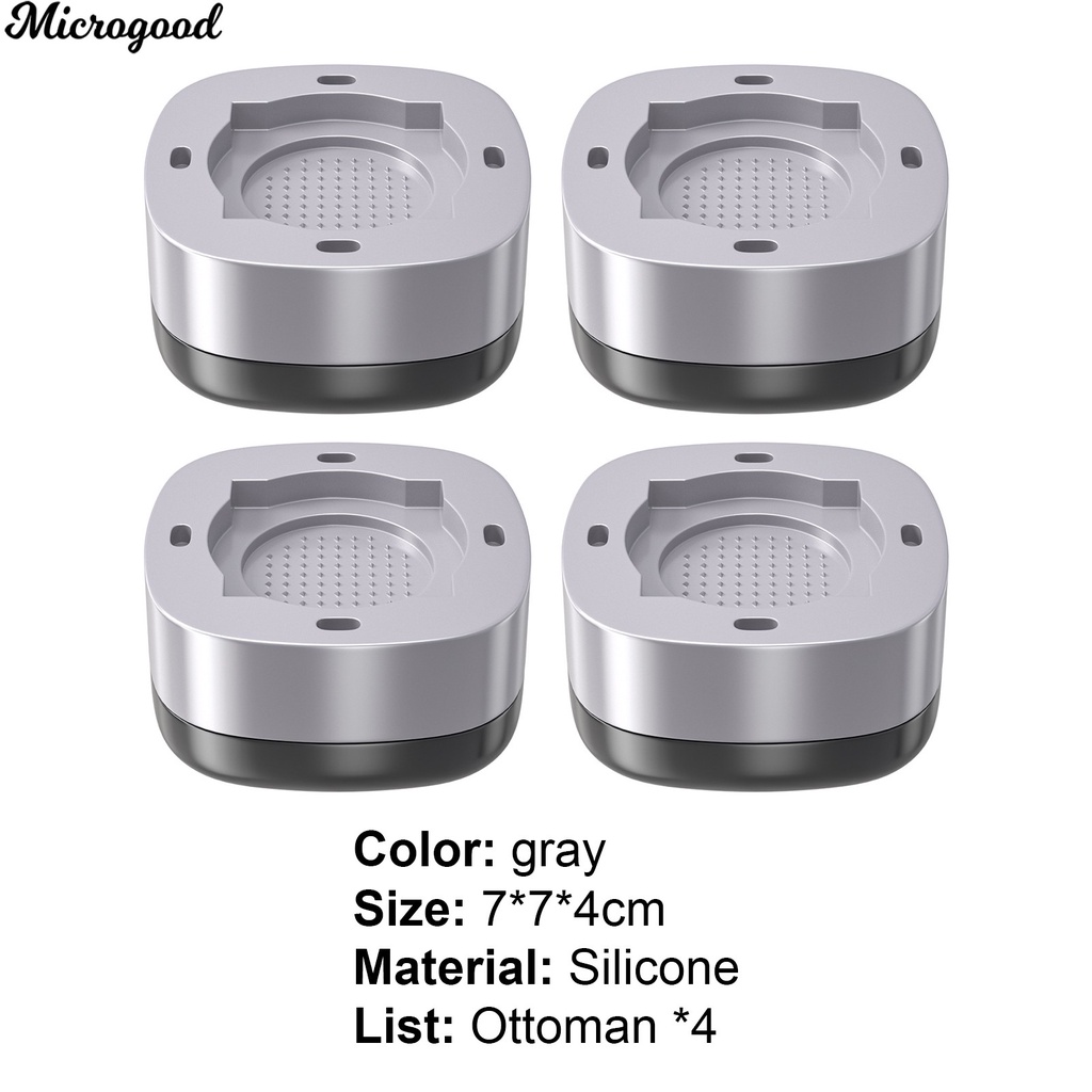 microgood Home  Life Silicone Washing Machine Pad Washer Rubber Feet Mat Supplies Good Load Capacity for Household