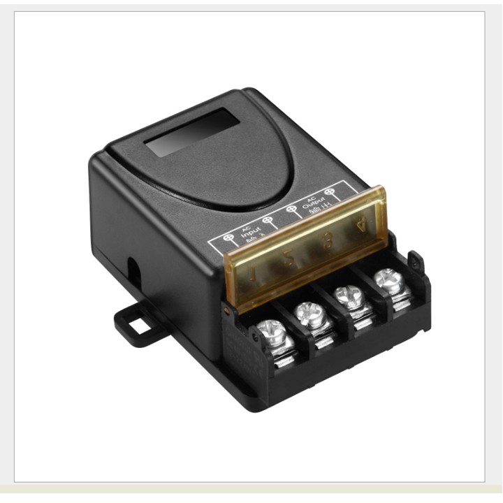 Công tắc điều khiển từ xa cho máy bơm nước máy rửa xe 100m/30A/330V remote học lệnh tần số 433MHZ