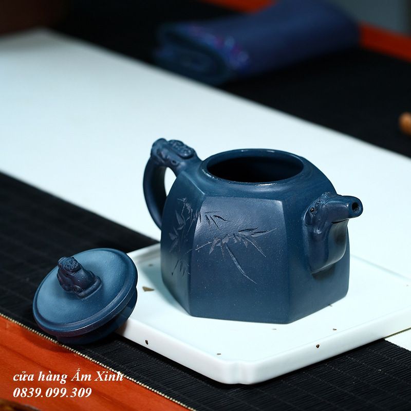 Ấm Tử Sa Nghi Hưng Lục Phương Thần Vận 320 ml