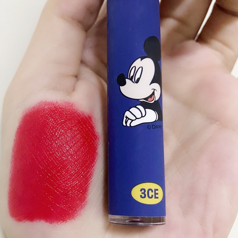 3CE lip gloss combined with Mickey brand has high quality soft and smooth lipstick