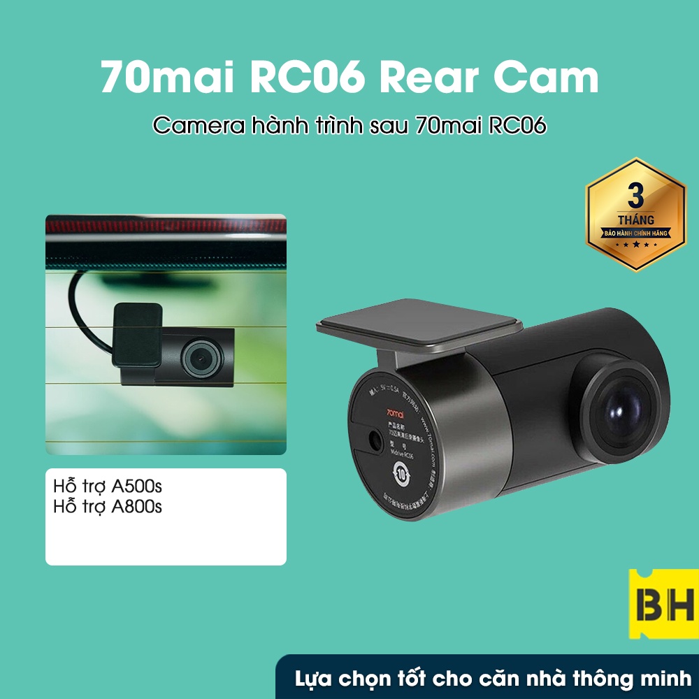 Camera sau 70mai RC09 - chuyên dùng cho A400 / RC06 dùng cho A800S A500S