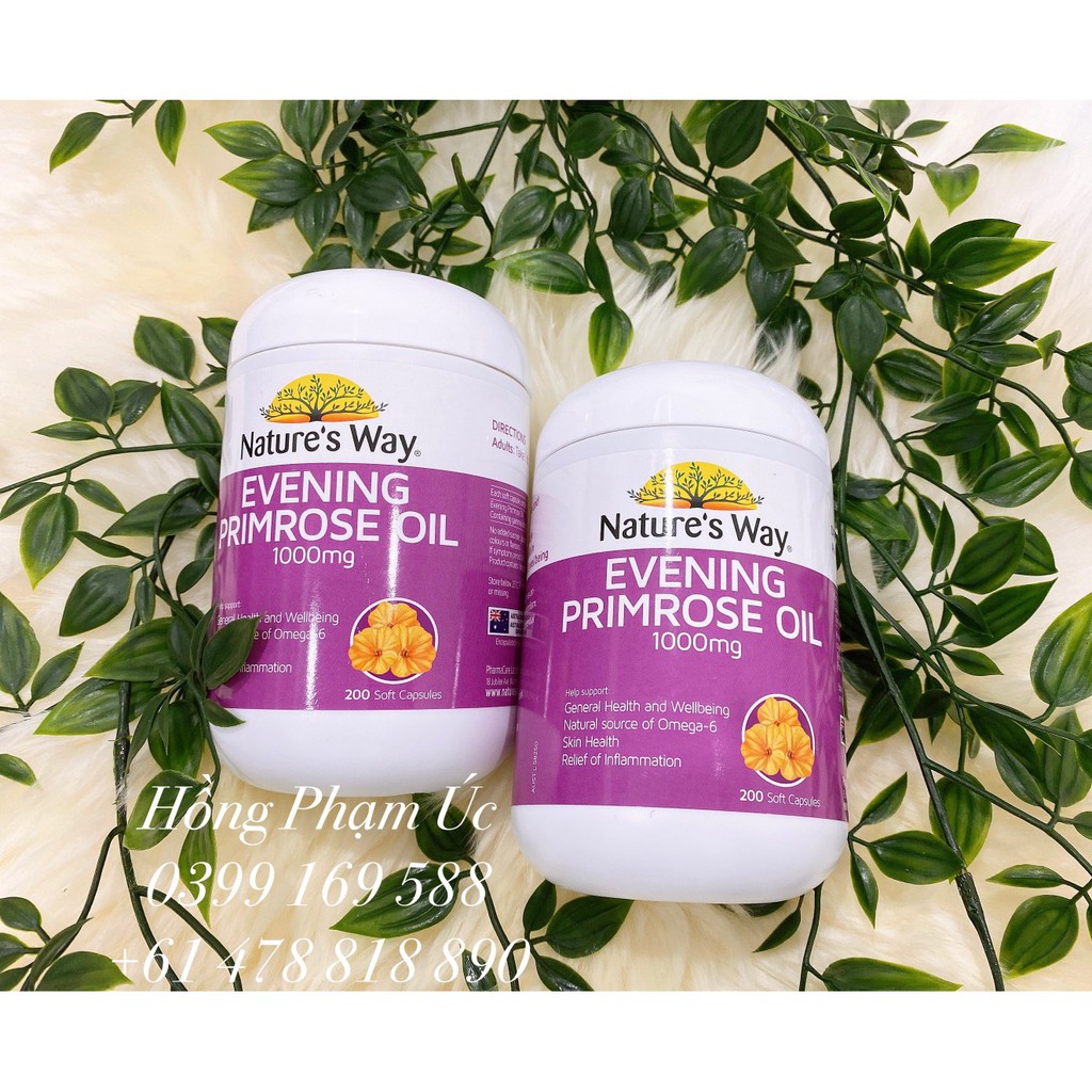 Nature's Way Evening Primrose Oil 1000Mg - Viên uống tinh dầu hoa anh thảo
