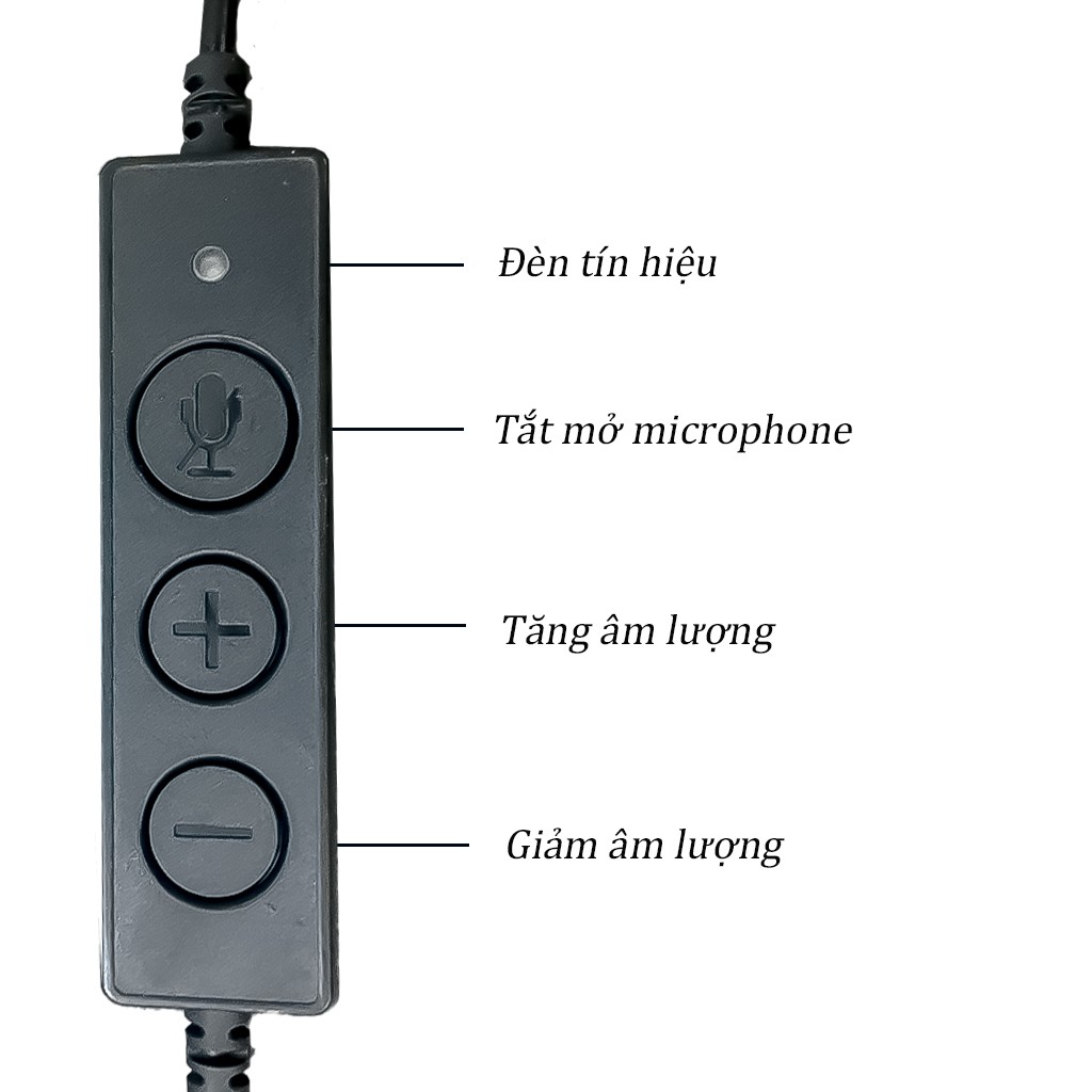 Tai nghe tổng đài viên /Micro Trợ giảng chuyên dụng Có dây Jack cắm cổng USB hàng  loại 1 -dc2211