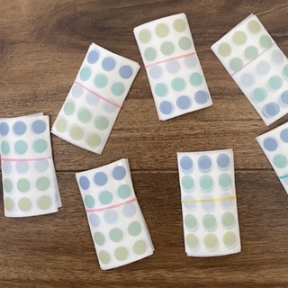 Set 10 miếng nhãn dán sticker tròn nhỏ trang trí toploader sổ tay dễ thương