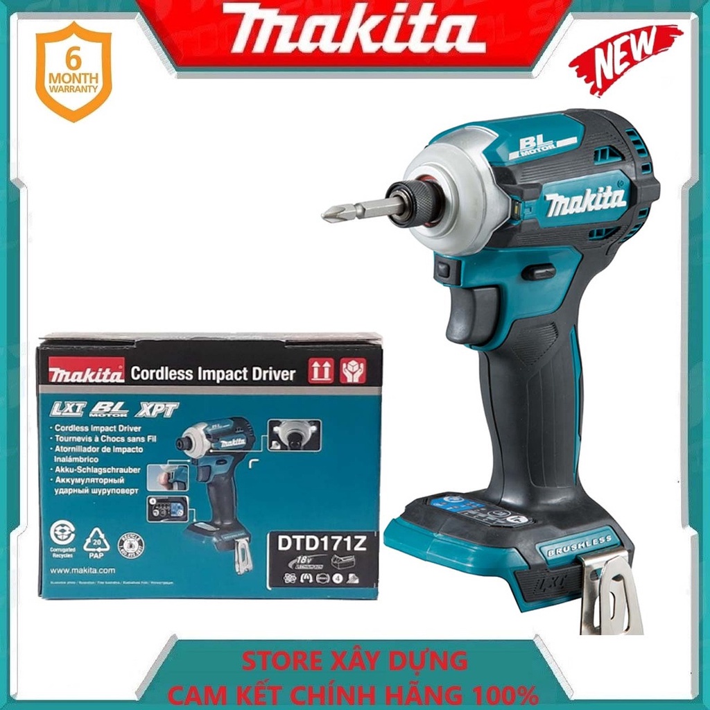 MÁY VẶN VÍT 18V (180 NM) MAKITA DTD171Z- HÀNG CHÍNH HÃNG