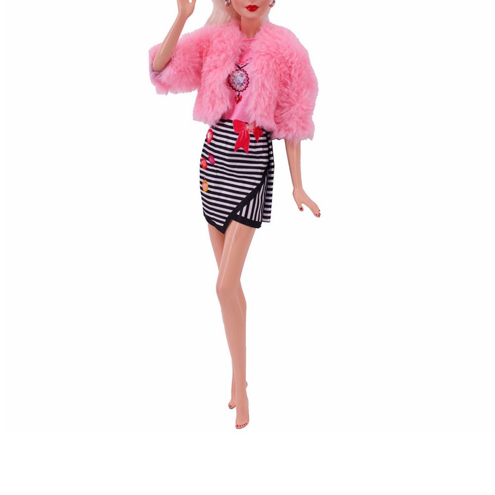 Set áo + chân váy công chúa mini thời trang cho búp bê 27-29cm