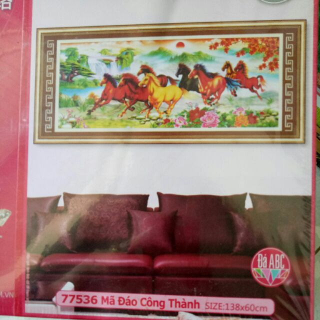 Tranh đá  mã  đáo  77536