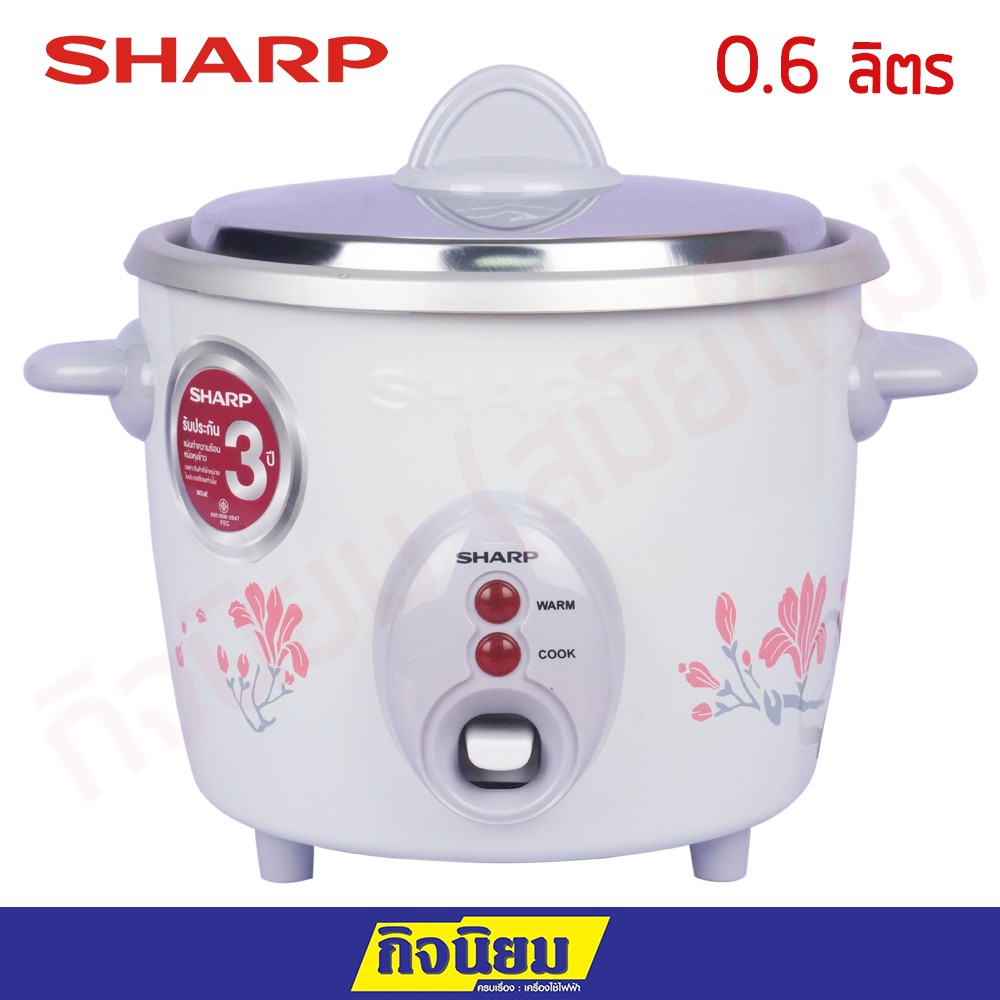 [ELHATOP11 giảm 9% tối đa 1TR5] Nồi cơm điện SHARP 0.6 Lít Thái Lan