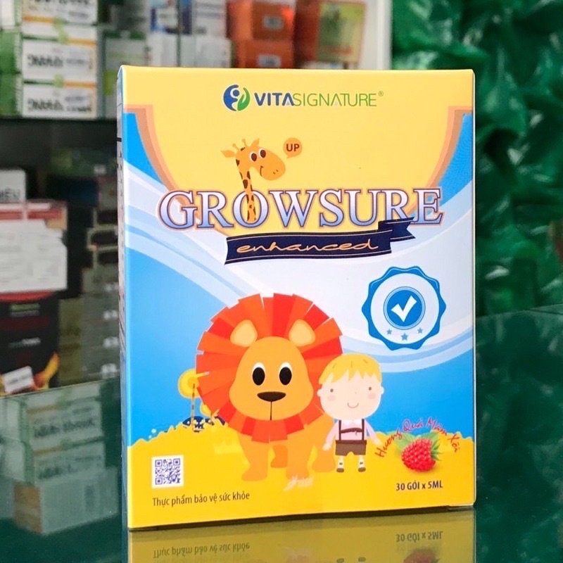 Siro Ăn Ngon Tăng Sức Đề Kháng GROWSURE ENHANCED hộp 30 gói