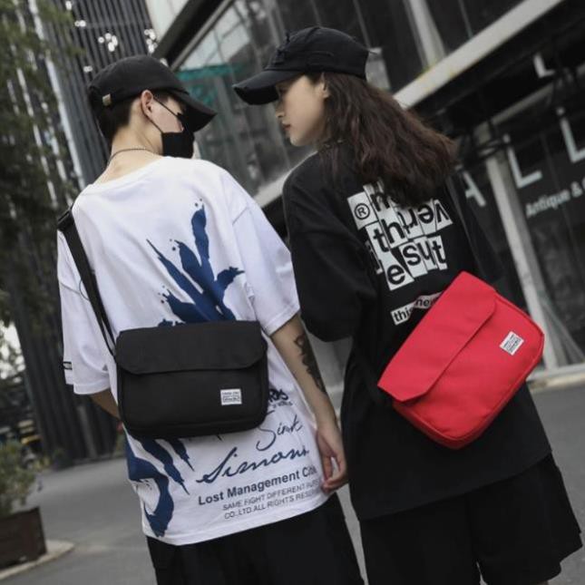 Túi đeo chéo nam mini giá rẻ bằng vải canvas bền bỉ phong cách unisex Hàn Quốc - Túi Đeo Chéo Nam Nữ Giá Rẻ Nhất Hà Nội.
