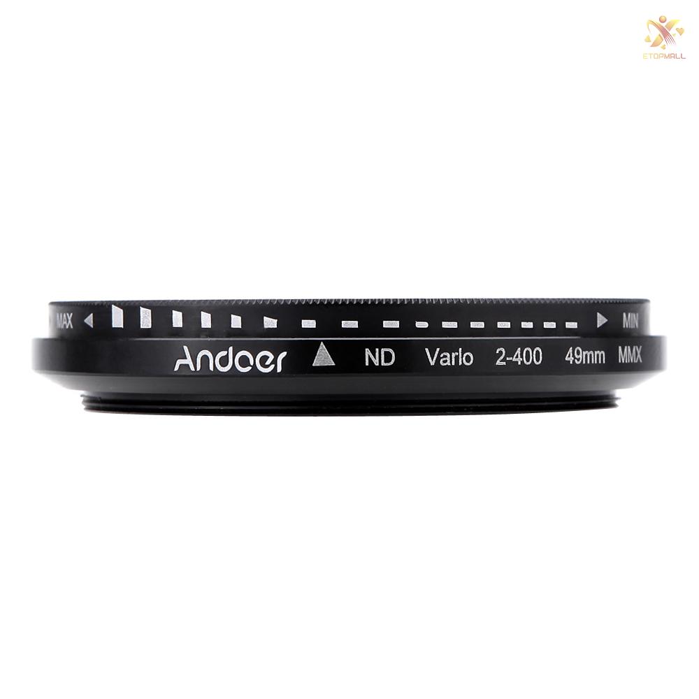 Bộ Lọc Ống Kính Máy Ảnh Andoer 49mm Nd2 - Nd400