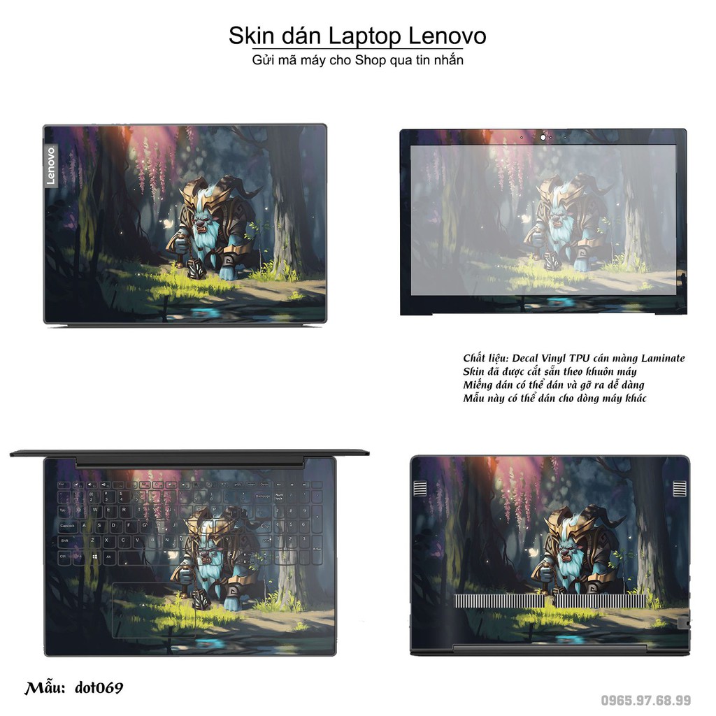 Skin dán Laptop Lenovo in hình Dota 2 nhiều mẫu 12 (inbox mã máy cho Shop)