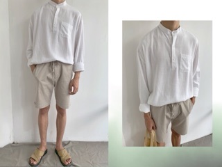 SƠ MI CỔ TRỤ NAM LINEN