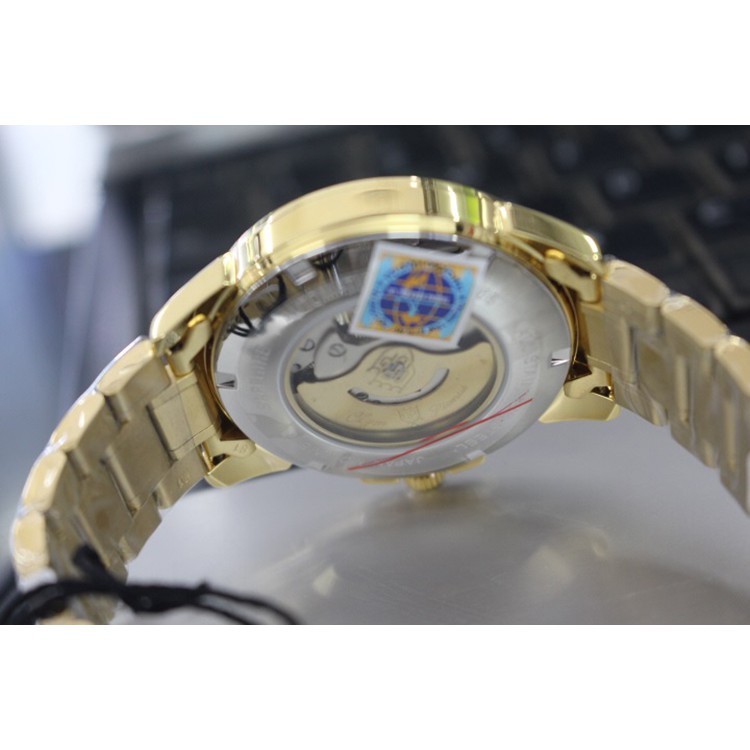 Đồng hồ nam dây kim loại mặt kính sapphire automatic Olym Pianus OP9908-88 OP9908-88