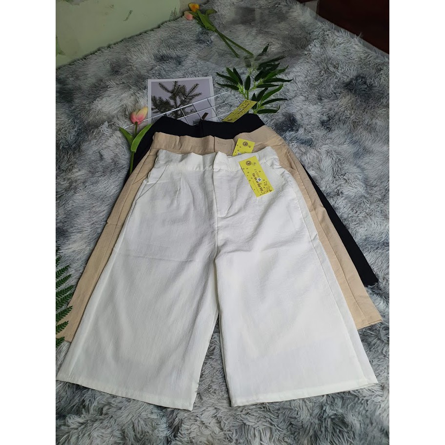 Quần đùi đũi - quần đùi nữ vải đũi lưng cao siêu hót 2021 | BigBuy360 - bigbuy360.vn