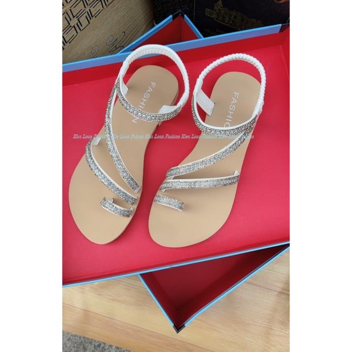 ➡️ Giày Sandal nữ đế bệt chiến binh xỏ ngón dây mảnh quai chéo hot mùa hè 2022 đi biển đi chơi đi học