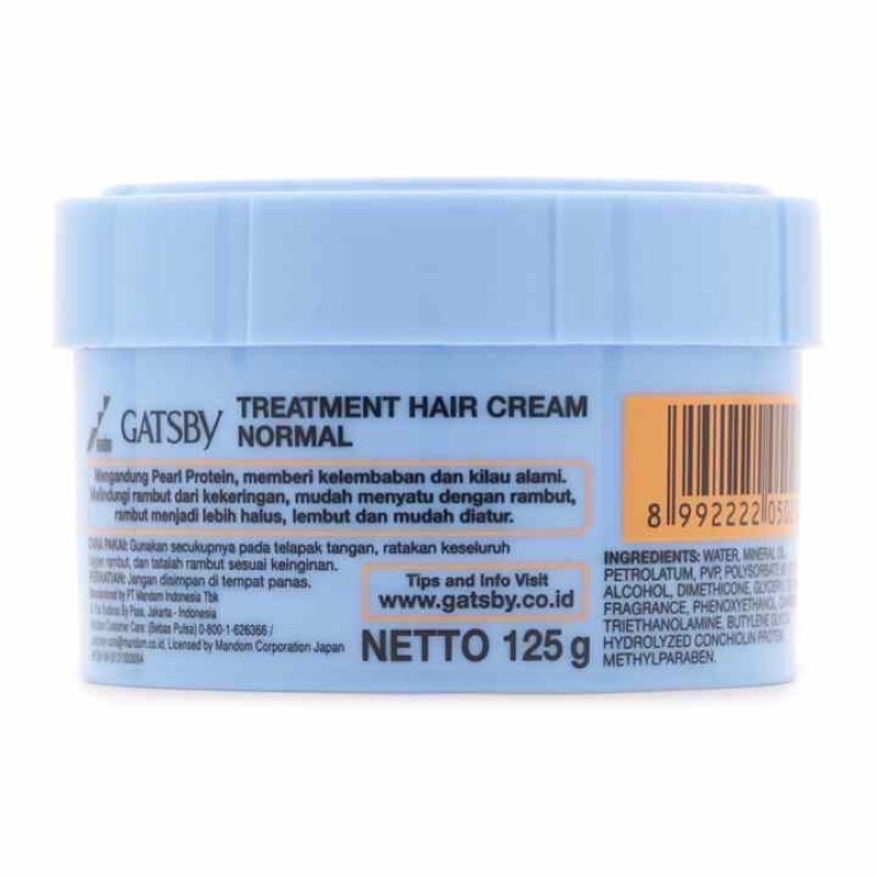 Kem vuốt và dưỡng tóc phục hồi Gatsby Treatment Hair Cream  125g